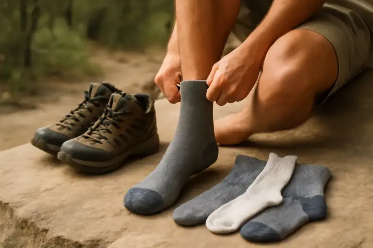 Quali calzini usare per camminate lunghe? Il tessuto che previene davvero sfregamenti e fastidi